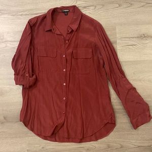 Express - Women’s Burgundy Dress shirt